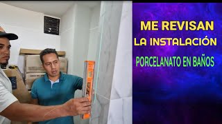 Instalación de Porcelanato Perfecta La Exigencia del Instalador del Vidrio Templado [upl. by Ilyah]