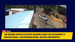 Un jeune motocycliste blessé dans un accident à RocheBois  automobilistes soyez prudents [upl. by Ayhtnic32]