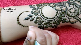 New Full Hand Floral MehndiDesign  Easy Stylish Mehndi Design for Hand  Arham Mehndi Designs [upl. by Vaclava]