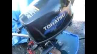 Tohatsu 4hp outboard 4 stroke [upl. by Sirovaj]