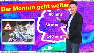 Zwischen Monsun und Schneepeitsche Wetterkrimi im Verlauf der nächsten Woche Kommt der Winter [upl. by Aldora]