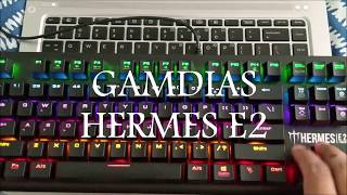 GAMDIAS HERMES E2  40 mechanical keyboard sound test with Orings [upl. by Regni]