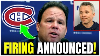 OFFICIAL St Louis FIRED as Canadiens Head Coach  Montreal Canadiens News [upl. by Milks]