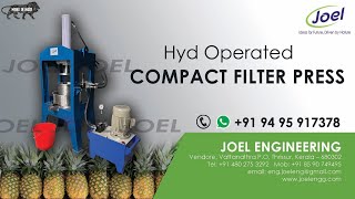 Compact Hydraulic Filter Press [upl. by Einomrah]