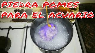 🔴📝 PIEDRA PÓMEZ EN ACUARIO TUTORIAL CÓMO HACER MATERIAL FILTRANTE BIOLÓGICO CON ELLA📝 [upl. by Ekul]