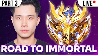 PUSH RANK KE MYTHIC IMMORTAL MOBILE LEGENDS PART 3 LIVE [upl. by Winer]