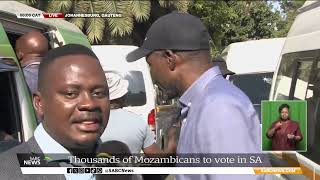 Mozambique Elections  Mozambicans vote in Johannesburg Khayelihle Khumalo reports [upl. by Einoj752]