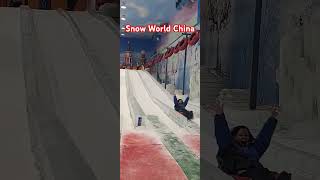 Amazing Experience😊 snowslide happy shortvideos [upl. by Meras483]