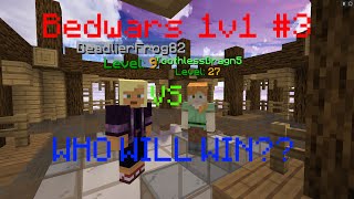 ToothlessDragn5 vs DeadlierFrog82  Bedwars 1v1 3 [upl. by Eilasor]