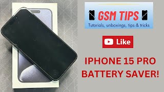 This trick Will save your batterys life on iPhone 15 Pro [upl. by Ko]