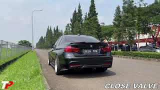 BMW 330i F30 B48 engine with Tech Pro Turboback Performance Exhaust System [upl. by Annahahs]