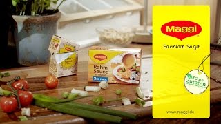 MAGGI Rahmsauce  Eine Sauce Tausend Möglichkeiten [upl. by Meyer817]