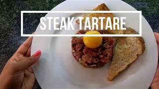 How to make Steak Tartare  EASY RECIPE [upl. by Gerita]