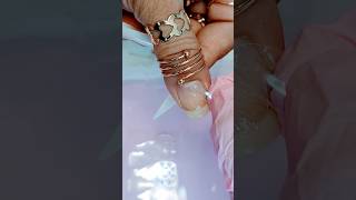 STICK ARTIFICIAL NAILS YOURSELF youtube viral trending shorts nailart naildesigns [upl. by Annitsirhc]