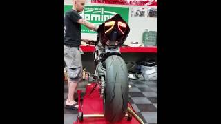 Ducati 1199 integrated taillight amp Akra exhaust [upl. by Sakmar]