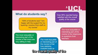 Population Health MSc  University College London [upl. by Ahsienat]