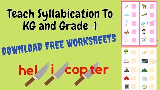 Syllabication Of Words For Kg And Grade1 How to teach syllabication Why to teach syllabication [upl. by Zumwalt]