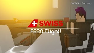 ROBLOX Onboard Swiss International Airlines A330 Flight [upl. by Bywoods]