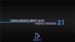 Revit 2018  Puertas y ventanas  Tutorial básico 21 [upl. by Frazier]