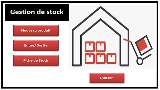 Application simple de Gestion de stock développée avec Access 2010 [upl. by Amla]