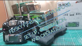 FLYSKY FSi6X amp Tamiya MFC03 Set Up Operation amp Steering End Points [upl. by Lede]