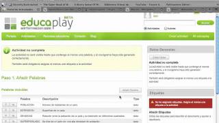 Crear crucigramas en Educaplay [upl. by Laurene]