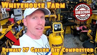 Dewalt 27 Gallon Air Compressor And Dewalt Retractable Hose Reel [upl. by Lazaruk583]