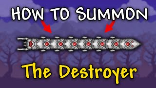 How to Summon The Destroyer in Terraria  Destroyer Summon Guide [upl. by Stargell]