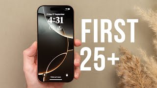 iPhone 16 Pro  First 25 Things To Do Tips amp Tricks [upl. by Ariaet665]