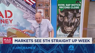 Were experiencing a terrific time in the market right now says Jim Cramer [upl. by Benenson]