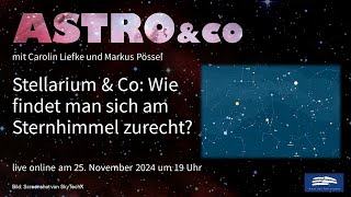 Stellarium amp Co Wie findet man sich am Sternhimmel zurecht [upl. by Nihi]