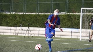 Can Messi score a penalty kick blindfolded [upl. by Eniamsaj165]