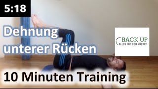 Unterer Rücken dehnen  10 Minuten Training [upl. by Xuaeb]