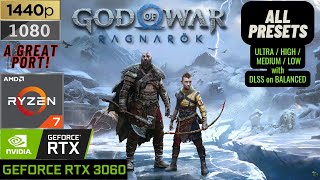 aaaGOD OF WAR RAGNAROK Day 1 RTX 3060 6GB Ryzen 7 5800H  1440p 1080p  ALL Presets  Legion 5 Pro [upl. by Orville]