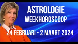 ASTROLOGIE WEEKHOROSCOOP 24 FEBRUARI2 MAART 2024 WAT IS DE BETEKENIS VAN 9e HUIS IN DE HOROSCOOP [upl. by Elyac]