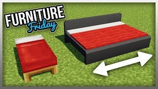 ✔️ Working EXPANDABLE BEDS in Minecraft Furniture Fridays [upl. by Hopfinger481]