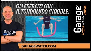 Gli esercizi con il tondoludo noodle  Garage WaterÂ® BASIC [upl. by Faunie643]