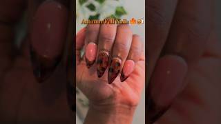 Tortoise Shell Nails 🧡🍂  nailartidea tortoiseshell nailsdesign nailartidea autumnnails autumn [upl. by Ylesara]