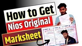 Nios New Original Marksheet  How to get nios Marksheet cum certificate  Migration certificate [upl. by Enomrej389]