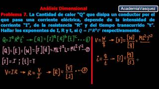 Análisis Dimensional Problema 7 cantidad de calor en función de otras variables [upl. by Adnilab984]