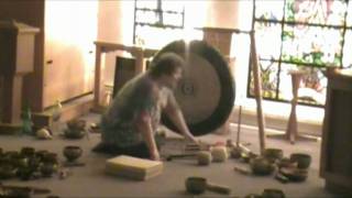 Sun Gong Tibetan Singing Bowls Tingshags Drilbu and Conch meditation music  Part 1 [upl. by Eisyak861]