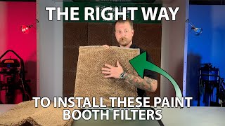 How to Properly Install Paper Paint Booth Filters [upl. by Cherey]