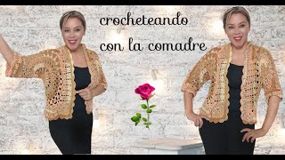 ⭐⭐⭐saco hexagonal con dos circulos tejido a crochet parte 1 con la comadre [upl. by Ru]