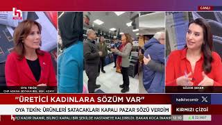 Oya Tekin Halk TV’de Gözde Şeker ile Kırmızı Çizgi programına katıldı [upl. by Nerdna]