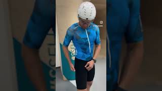 Wind tunnel testing  Triathlon roadtokona triathlontraining cycling [upl. by Auqinom]