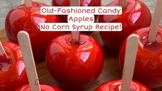 How To Make OldFashioned Candy Apples No Corn Syrup Recipe 🍏🍎🍭🍬 candy viral trending how diy [upl. by Imuyam741]