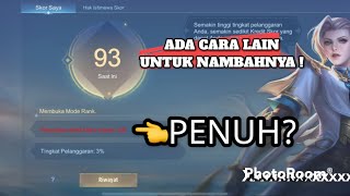 CARA MENAMBAH KREDIT SKOR MOBILE LEGENDS DENGAN CEPAT TANPA MAIN 2022  UPDATE TERBARU [upl. by Semyaj]