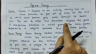 Game Theory in Operation Research  Pure Strategy Mixed Strategy  Payoff Matrix  Types of Game [upl. by Yeblehs691]