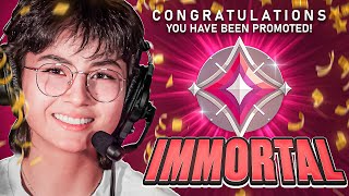 How I Solo Queued My Way Back To IMMORTAL  Kyedae [upl. by Hulda]