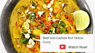 Beef and cashew nut yellow curry  Thermomix [upl. by Charin]